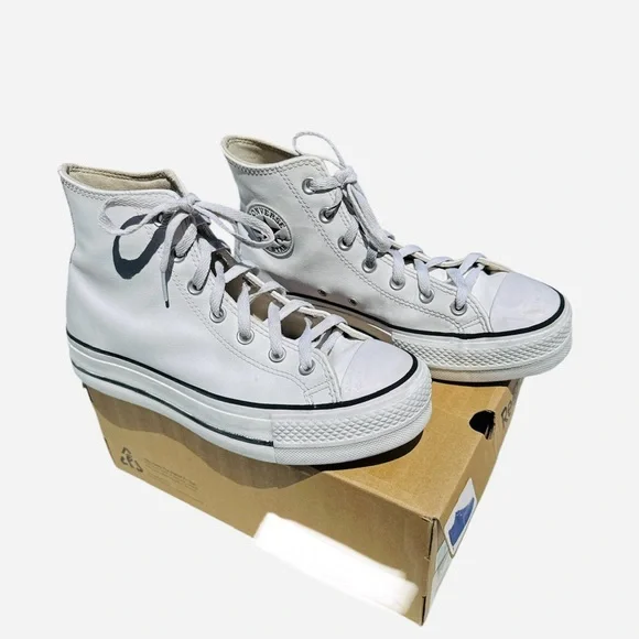 Converse White High-Top Sneakers - Picture 4 of 7